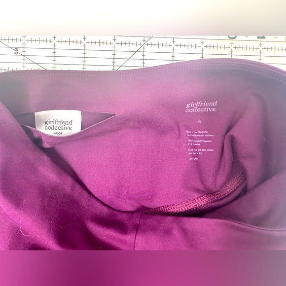 Girlfriend Collective Compression Leggings-plum purple/small - Picture 2 of 13